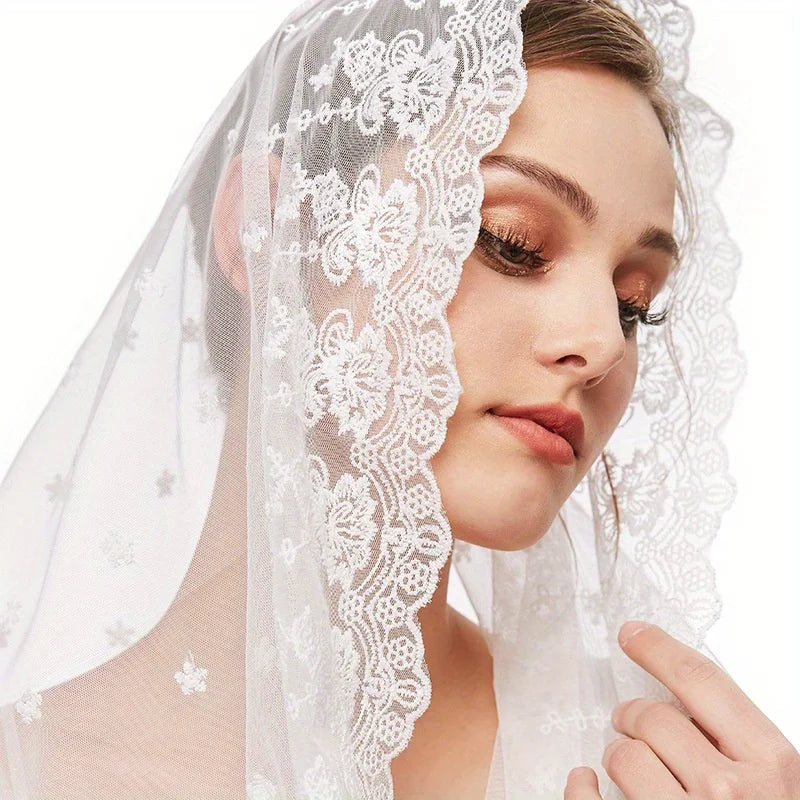 Lace Bridal Hair Veil – Women's Wedding & Party Headdress Bridal Hair Veil Babs