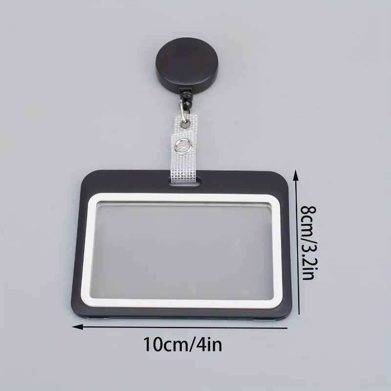 Retractable Card Sleeve – ID Badge & Bus Card Holder Badge Reel Holder Babs