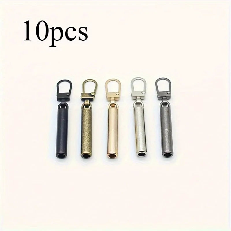 Metal Zipper Pull Replacement Sliders – DIY Sewing Repair Zipper Pull Slider Babs 10pcs