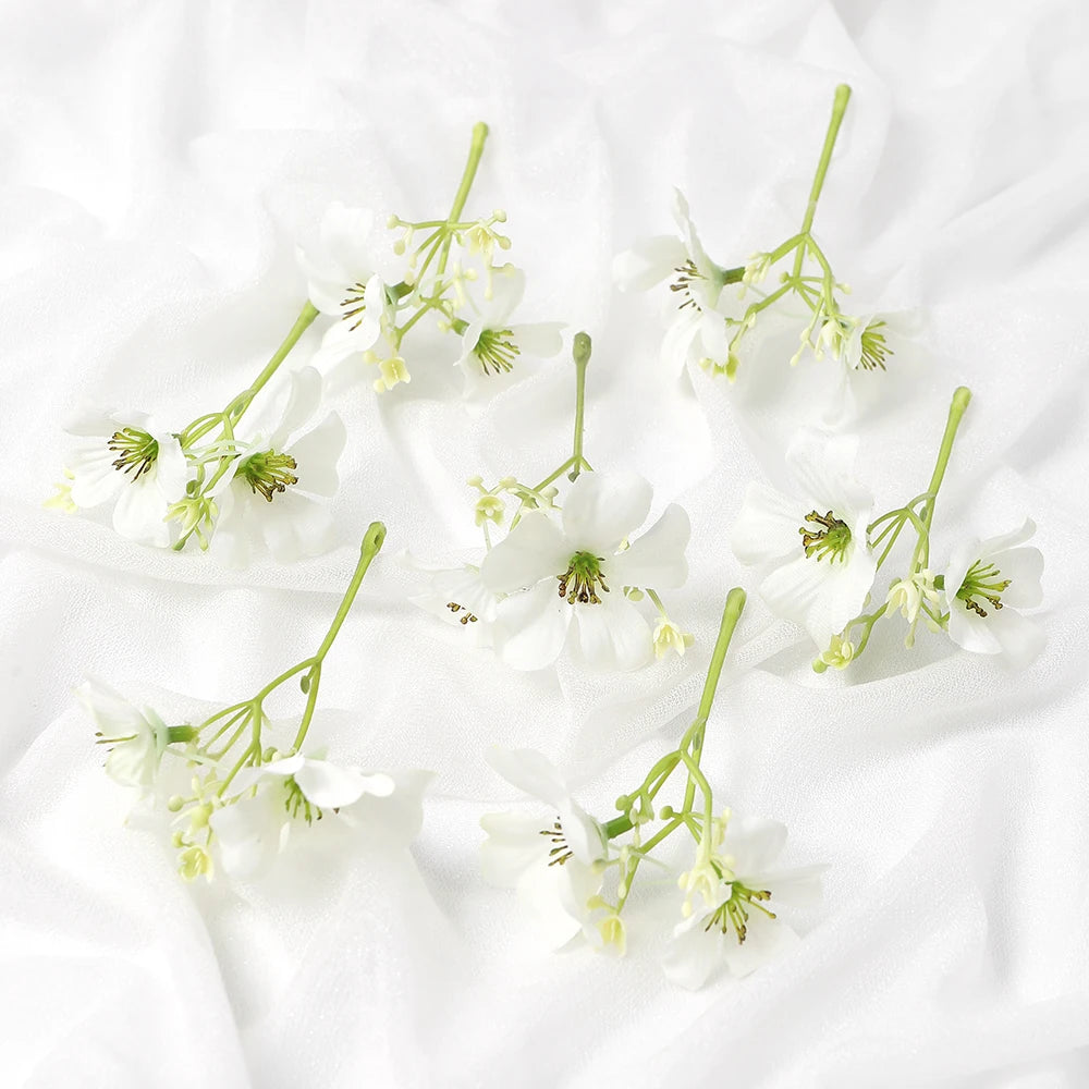 Silk Rose Artificial Flowers 10/20 Pcs – Home & Wedding Decor Artificial Silk Flowers Babs Green 10Pcs