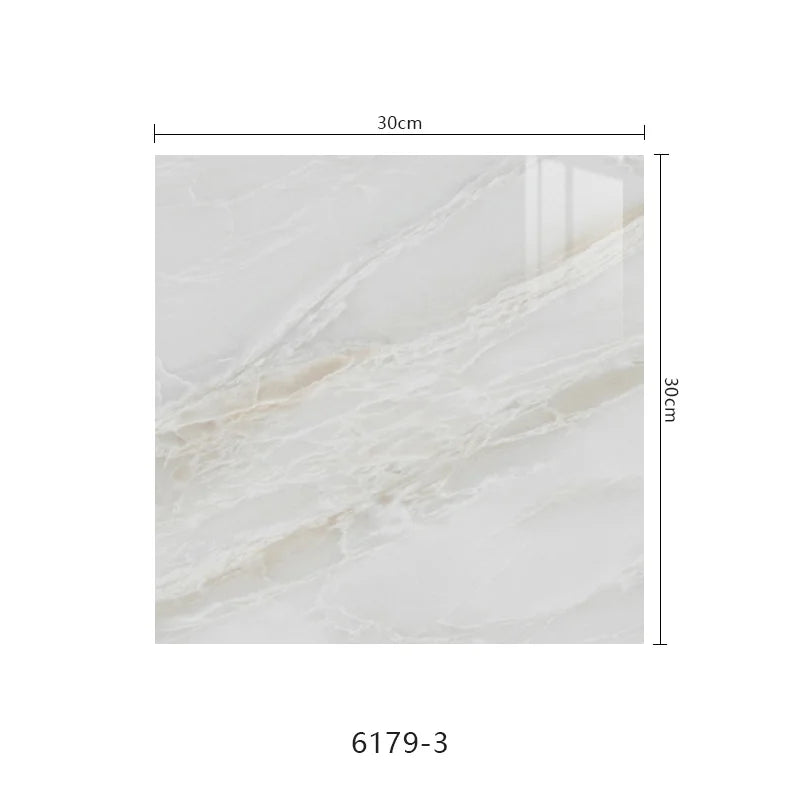 10pcs Self-Adhesive Marble PVC Tile Wall Stickers 30×30cm