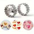 Stainless Steel Cookie Cutters – Flower & Heart Shapes, 2pcs Cookie Cutters Babs Default Title