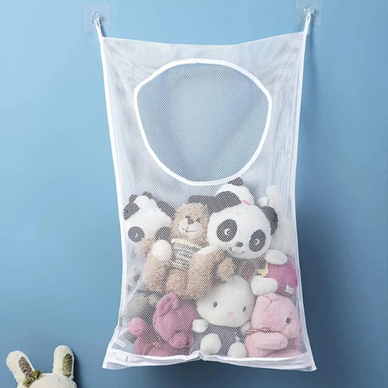 Folding Wall Hanging Laundry Sorting Basket – Mesh Bag & Hook Laundry Sorting Basket Babs