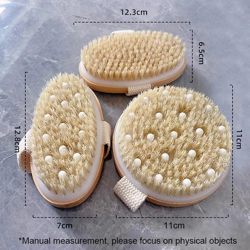 Handheld Back Shower Brush – Body Exfoliating & Massage Body Exfoliating Brush Babs