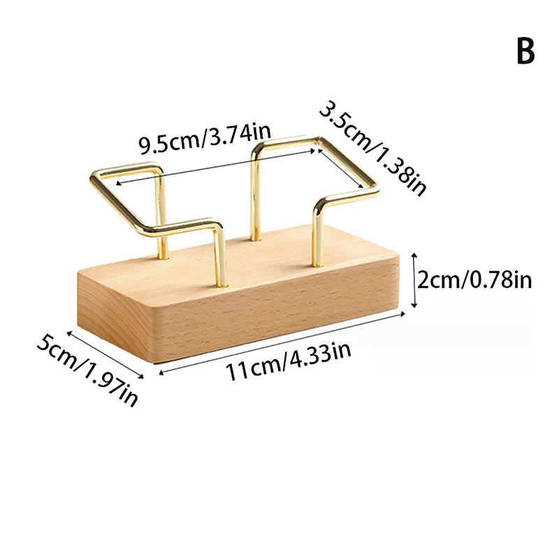 Wooden Business Card Holder – Desk Organizer Display Stand Business Card Holder Babs A2 1