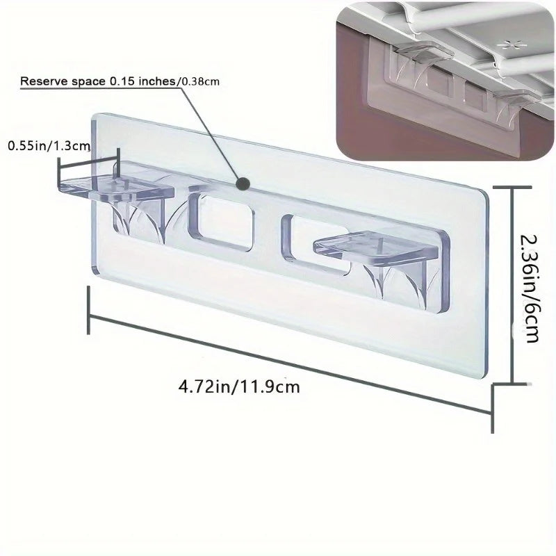 No-Drill Shelf Bracket Retainer for Cabinets & Bookshelves Shelf Bracket Retainer Babs