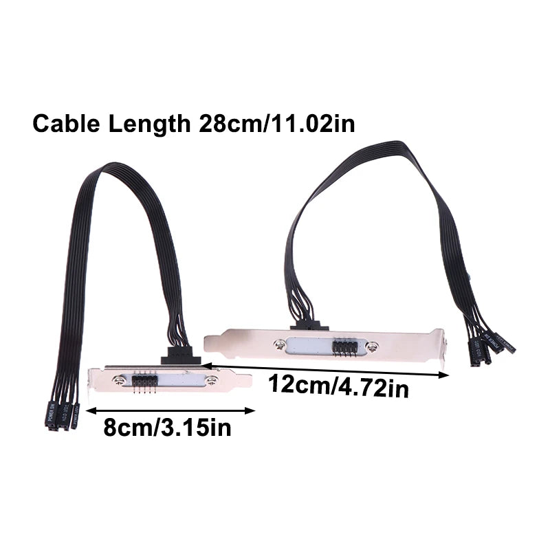 External PC Power & Reset Button Extension Cable – PCI Baffle PC Case Accessory Babs