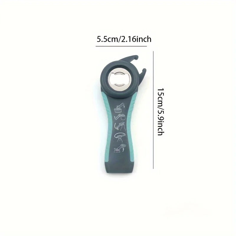 5-in-1 Can & Bottle Opener Stainless Steel Kitchen Tool Multifunctional Can Opener Babs