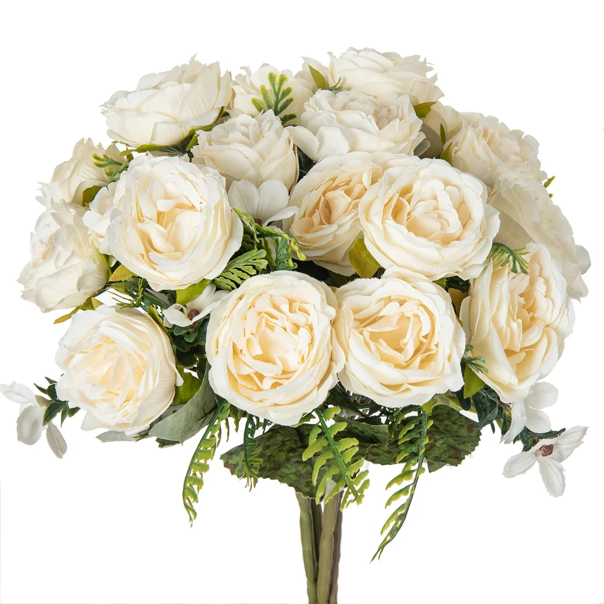 Artificial Silk Peony Bouquet – Wedding & Home Décor Artificial Flower Bouquet Babs Milky White 1 pc