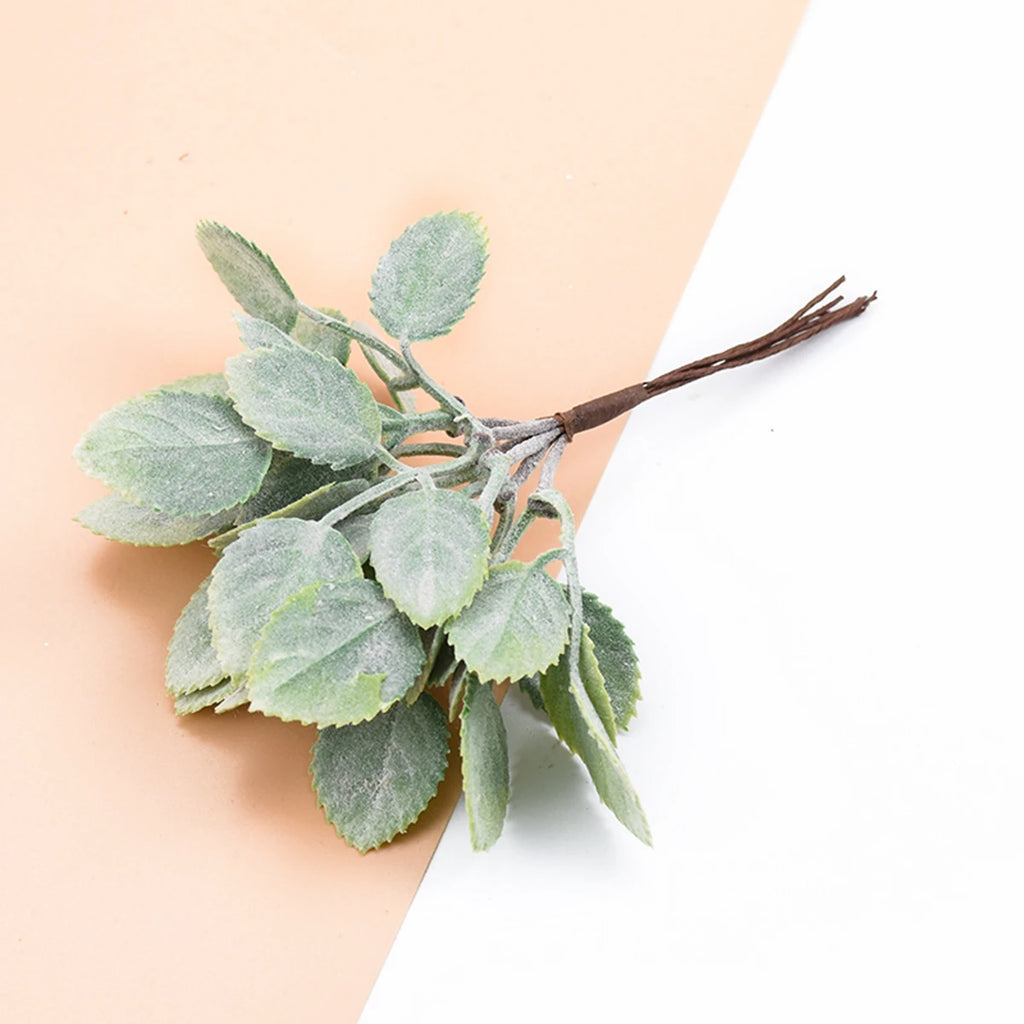 Artificial Rose Leaf Branches – Wedding & Holiday DIY Decor Artificial Floral Stems Babs style 1 1pc