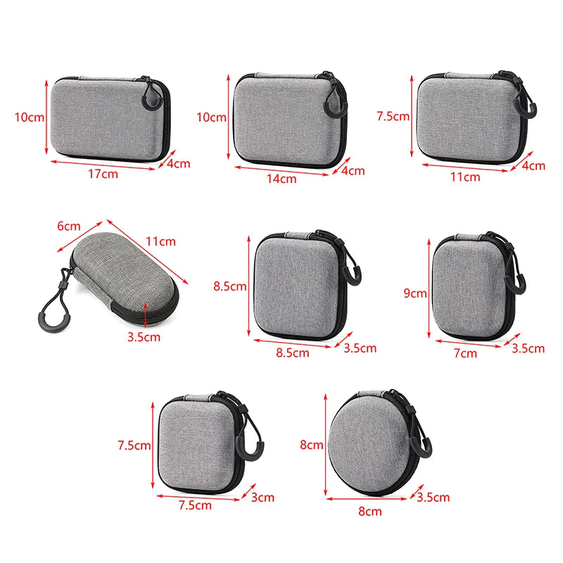 Shockproof Hard Shell Earphone Case EVA Headphone Storage Bag Headphone Case Babs