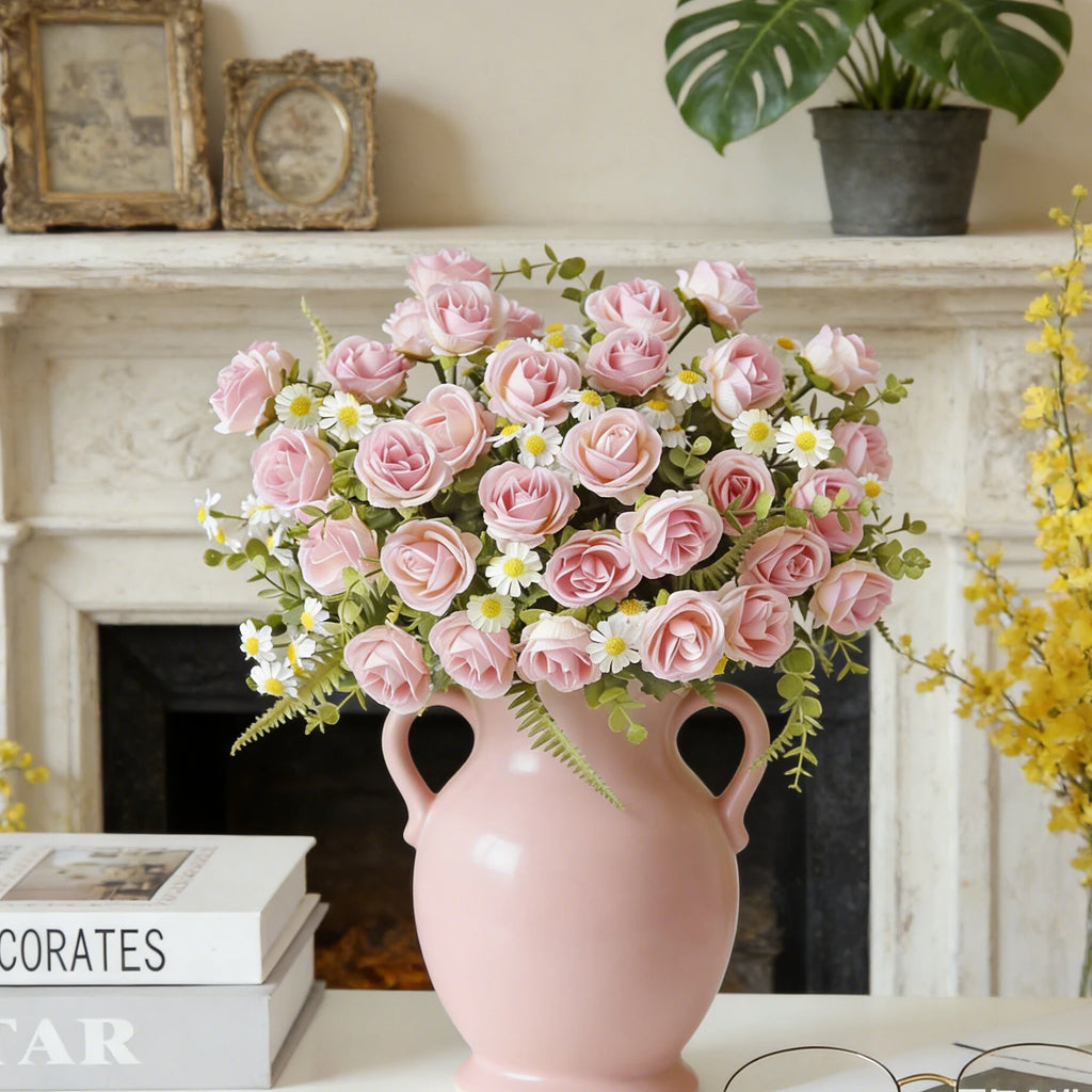 Artificial Silk Rose Bouquet for Wedding & Home Décor Artificial Flower Bouquet Babs