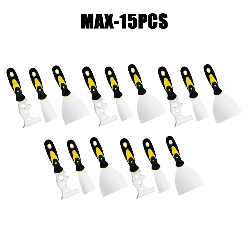 15-in-1 Stainless Steel Putty Knife & Paint Scraper Set Putty Knife Set Babs MIx-15PCS