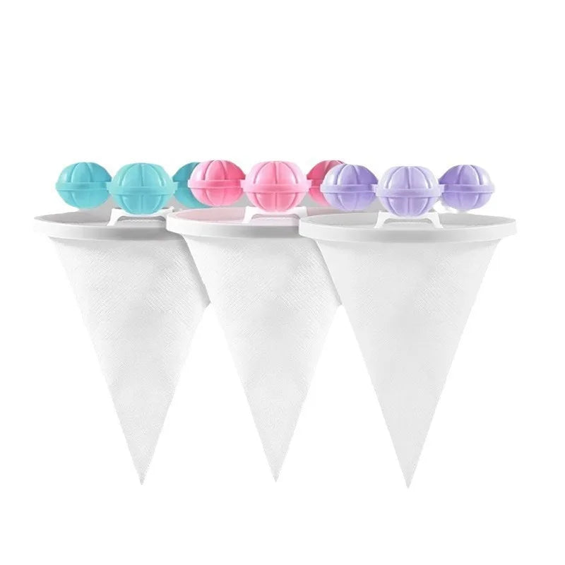 3-Pack Washing Machine Lint Filter & Laundry Ball Catcher Laundry Lint Filter Babs JM0084-XYGLW-Mixed