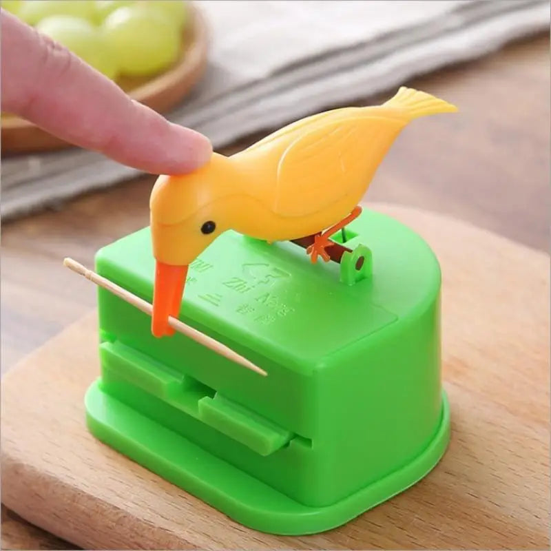 Bird Automatic Toothpick Dispenser – Cute Kitchen Décor Toothpick Dispenser Babs