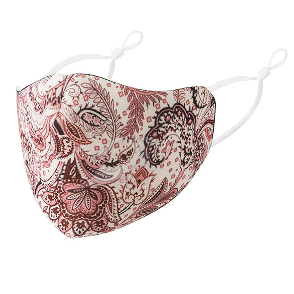Cute Print Washable Face Mask – Unisex Cotton Outdoor Mask Printed Face Mask Babs K