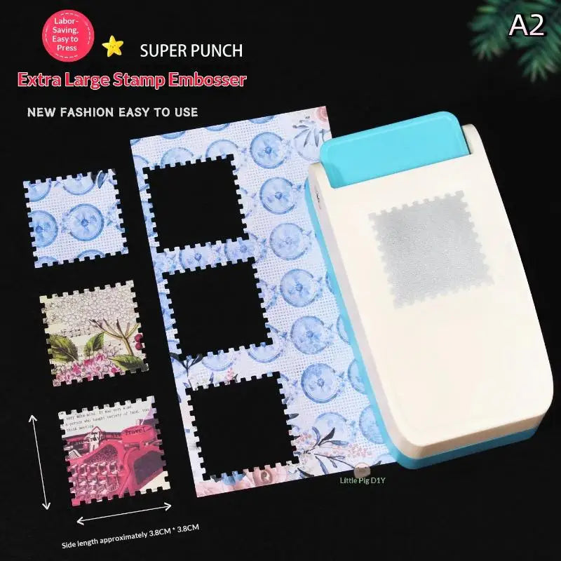 Rectangle Stamp Embossing Punch Tool – Large Size Craft Punch Craft Punch Tool Babs A2