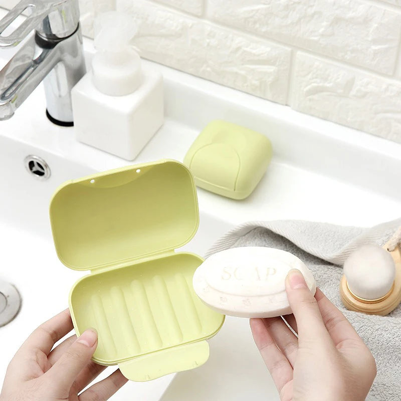 Portable Travel Soap Dish Box – Candy Color Plastic Holder Travel Soap Dish Babs
