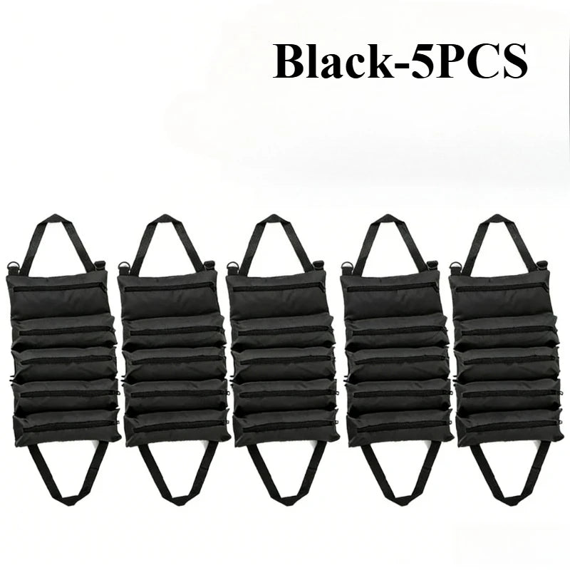 Roll-Up Multi-Pocket Tool Bag Organizer – 1 to 4 PCS Tool Roll Organizer Babs Black-5PCS
