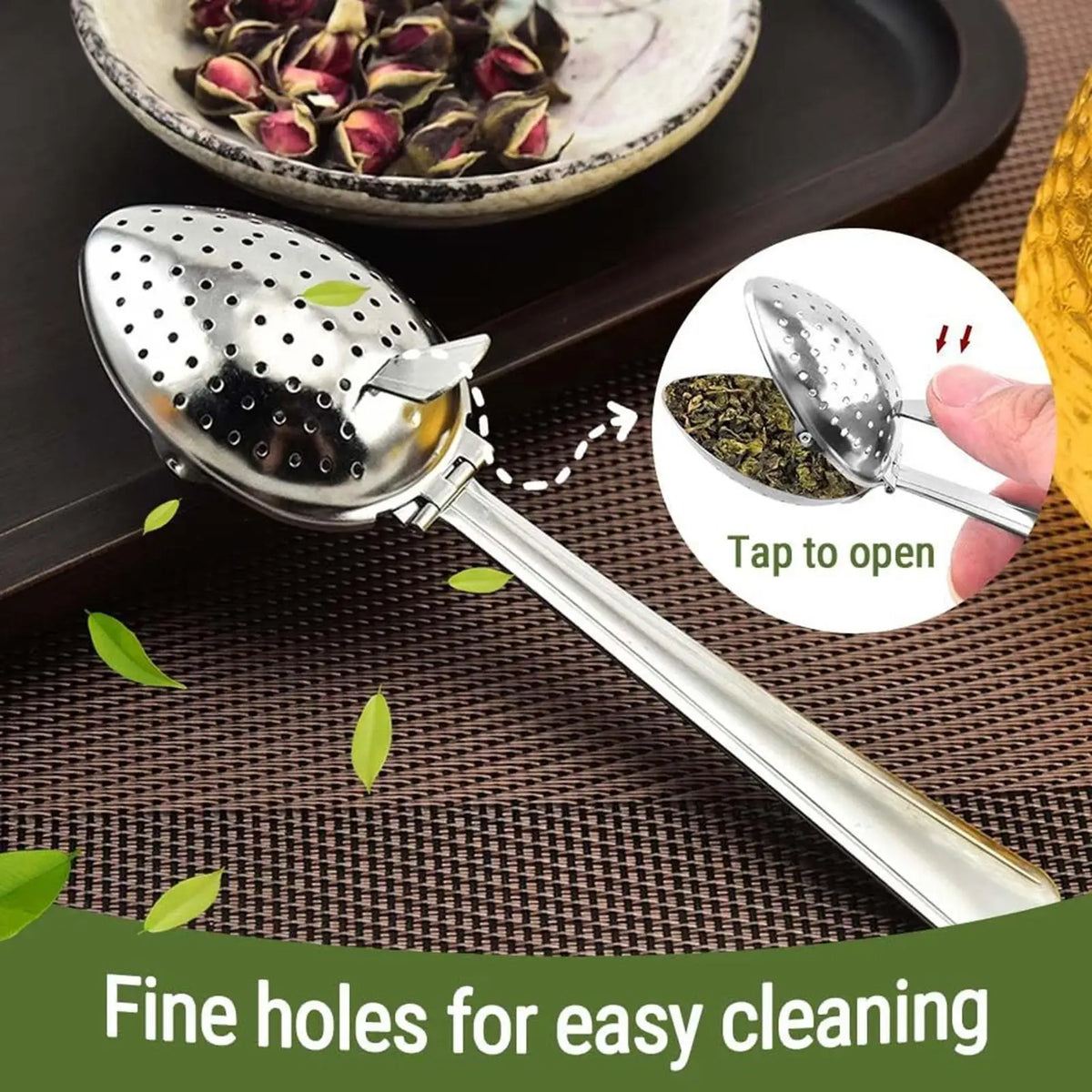 Stainless Steel Tea Infuser Spoon – Fine Mesh Loose Leaf Strainer Tea Infuser Spoon Babs