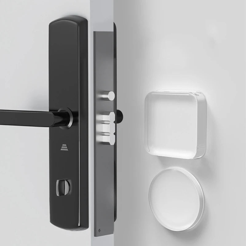 Clear Rubber Door Knob Wall Shield & Bumper Protector Door Stop Bumper Babs