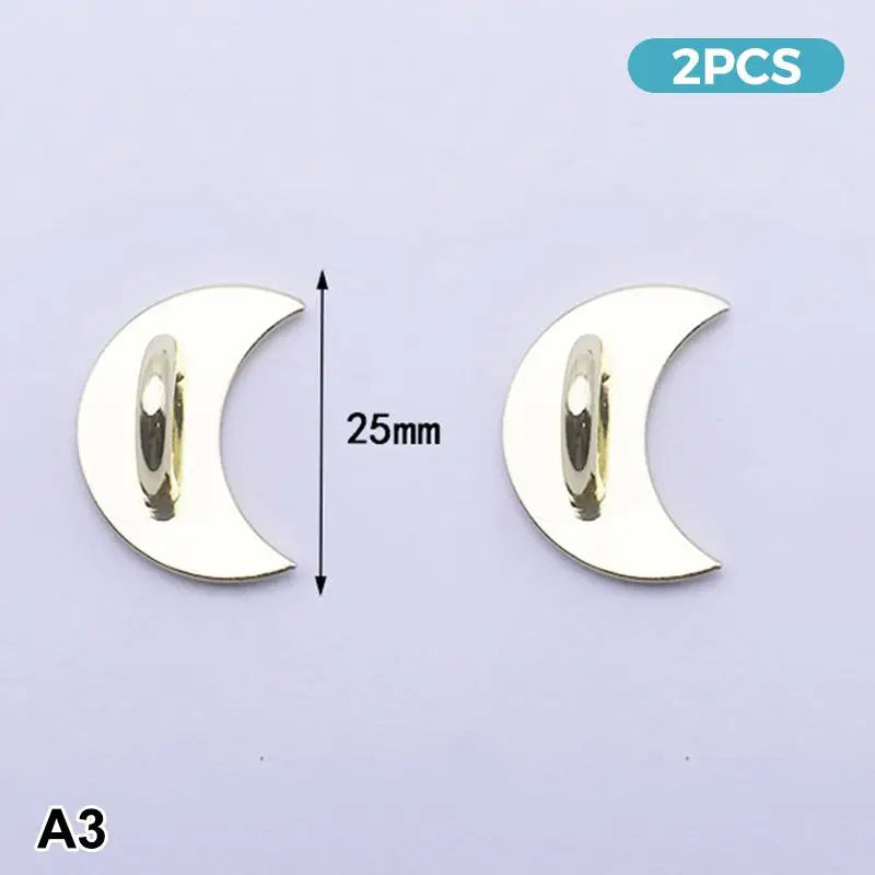 2pcs Adhesive Metal Phone Charm Holder & Keychain Loop Hook Phone Charm Holder Babs A3