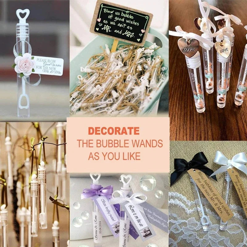 20 Heart Wand Bubble Tubes – Wedding & Party Favors Party Favor Set Babs