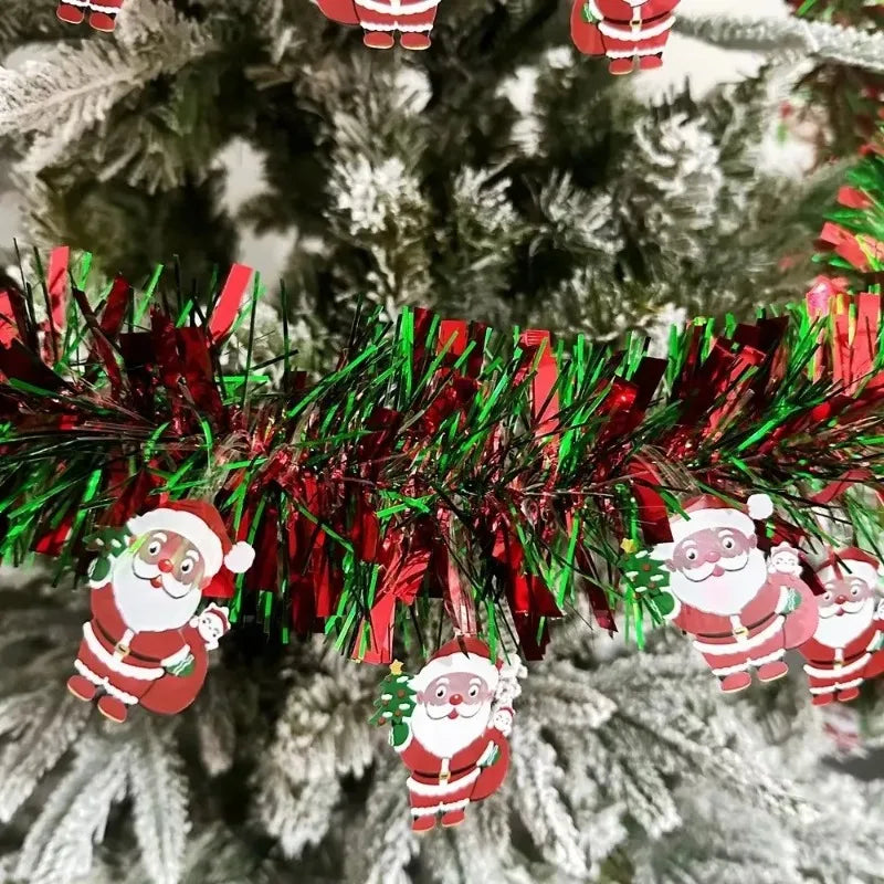 2M Christmas Garland DIY Xmas Tree Wreath Ribbon Decoration Christmas Garland Babs