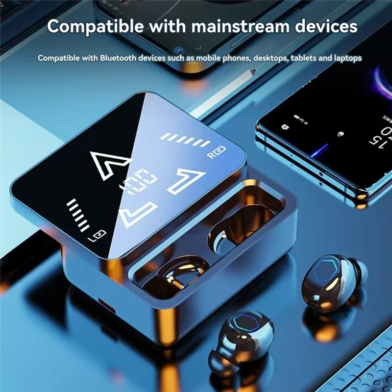 M48 Pro Bluetooth Translator Earbuds – 144 Languages Two-Way AI Translator Earbuds Babs
