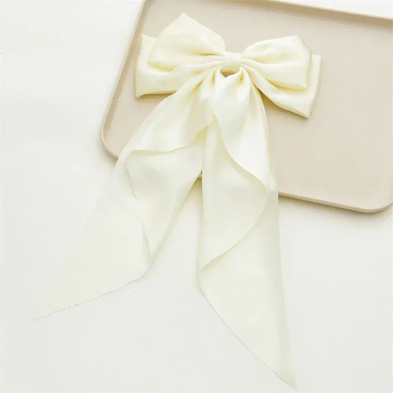 Sweet Satin Bow Hair Clips – Bowknot Barrettes for Women & Girls Bow Hair Barrettes Babs S3