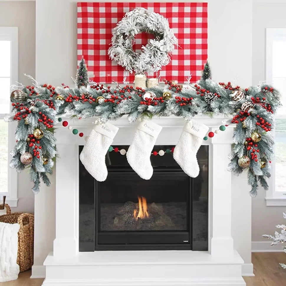 Artificial Pine Garland Wreath 180CM – Christmas Arch Decor Christmas Garland Wreath Babs