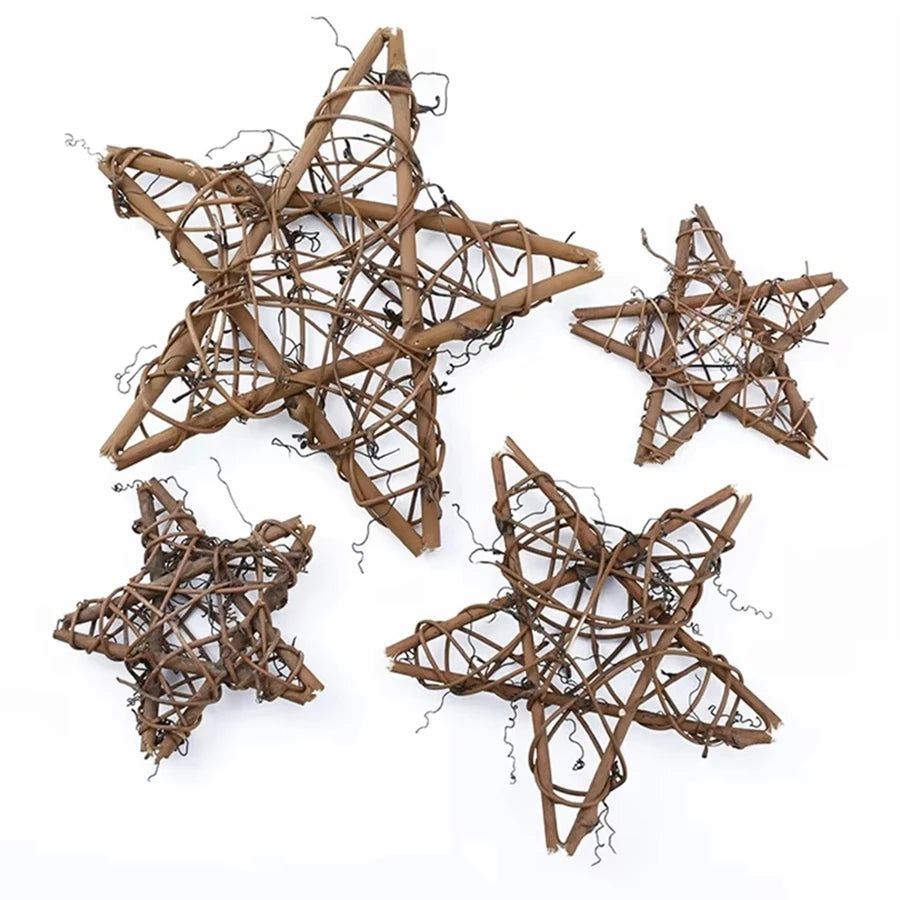 Star Rattan Garland Ornament – Holiday & Wedding Décor Rattan Star Ornament Babs