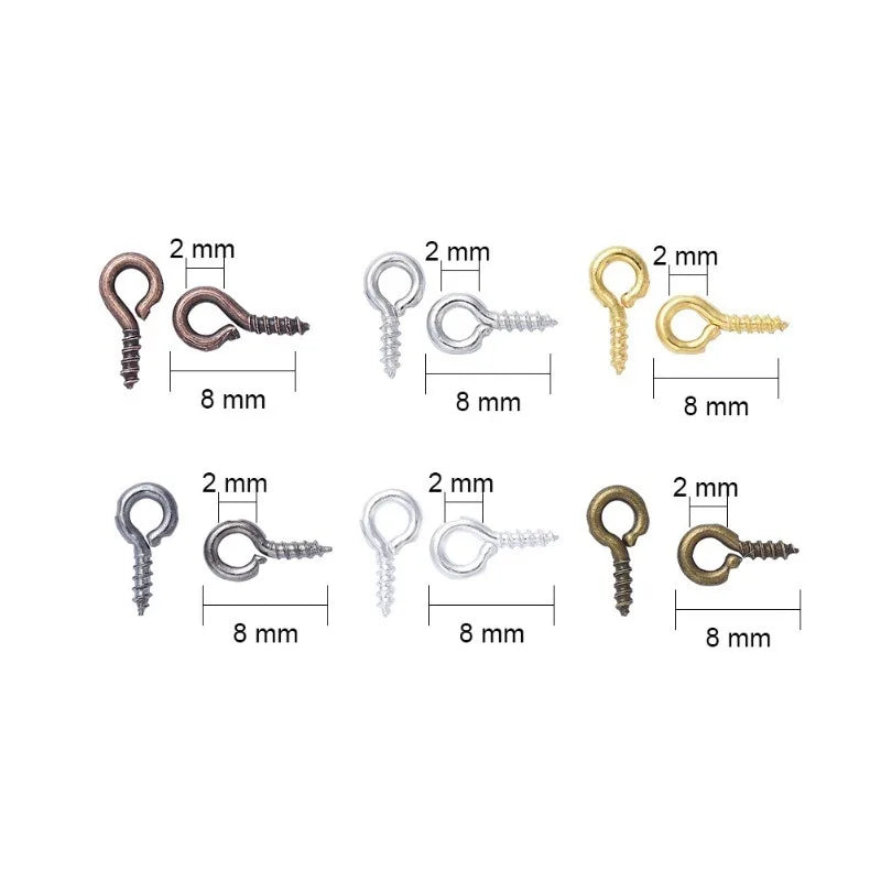 720pcs Eyelet Screw Nails – DIY Jewelry Pendant Accessories Jewelry Making Findings Babs