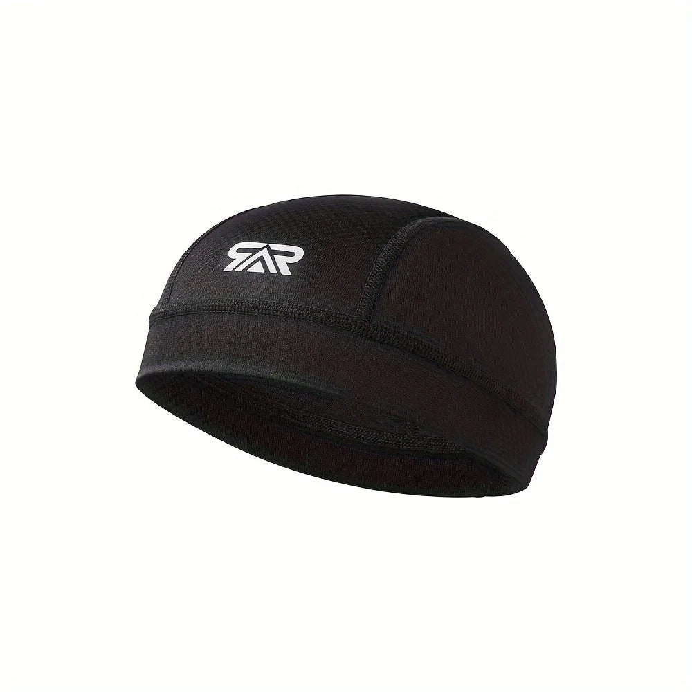 Moisture-Wicking Skull Cap – Breathable Cycling Hat Unisex Cycling Skull Cap Babs black