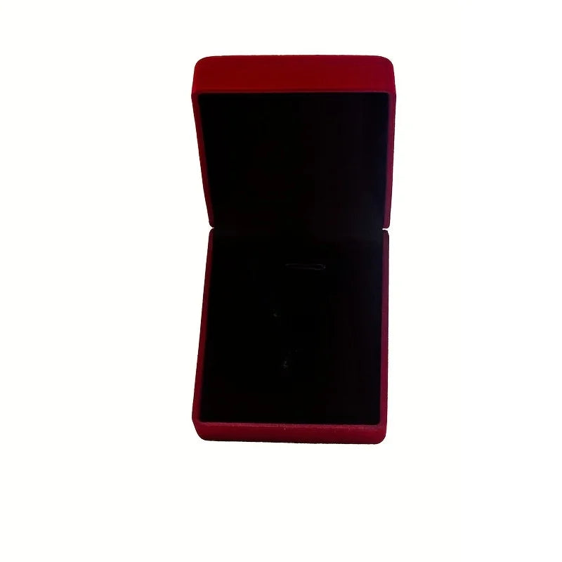 Velvet Necklace Pendant Gift Box – Jewelry Display Case Jewelry Gift Box Babs Red black 1Pc