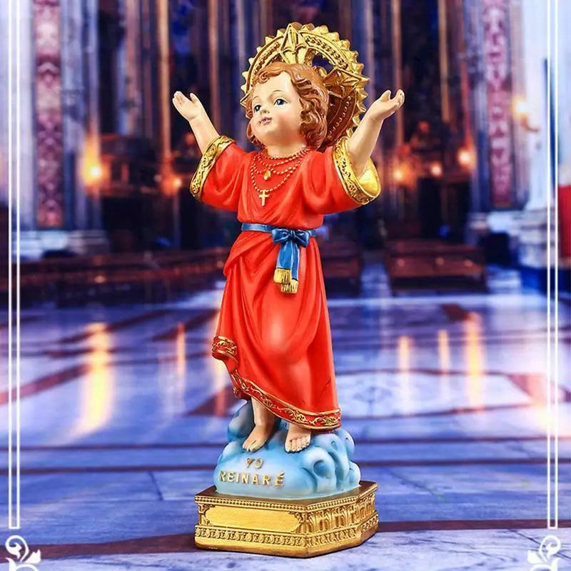Divino Niño Baby Jesus Resin Statue | Catholic Figurine 20cm Religious Figurine Babs