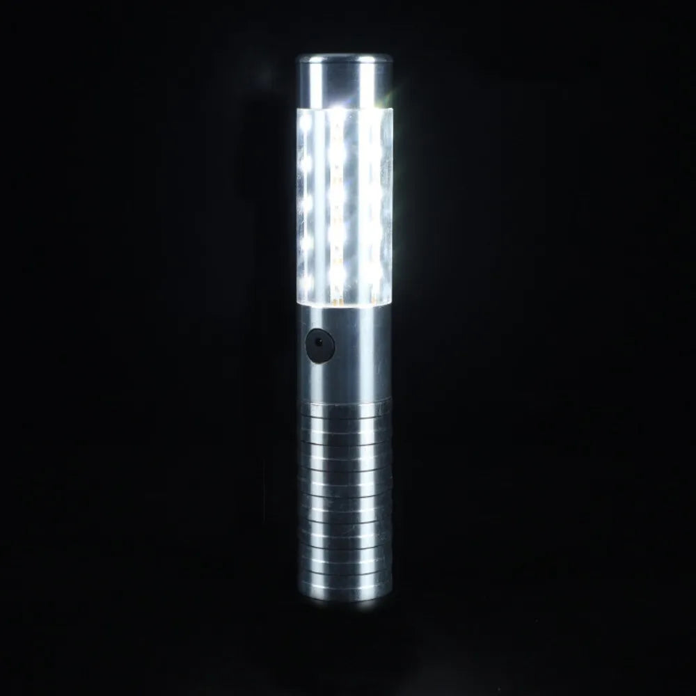 Rechargeable LED Strobe Baton Light – Gold & Silver Party LED Strobe Baton Babs Style 1