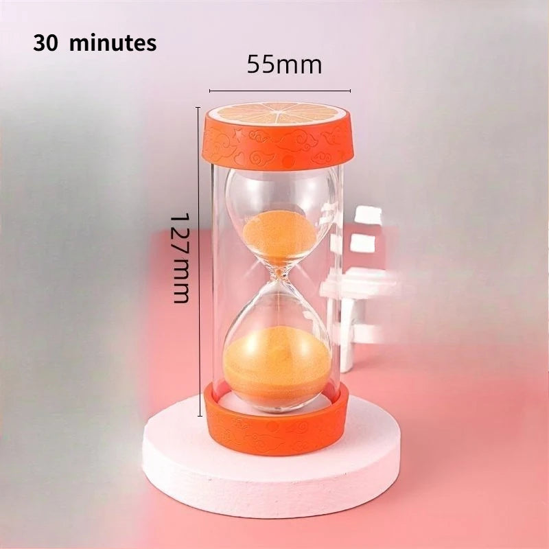 Fruit Shaped Kids Hourglass Timer – Time Management Desk Toy Kids Sand Timer Babs C-30min
