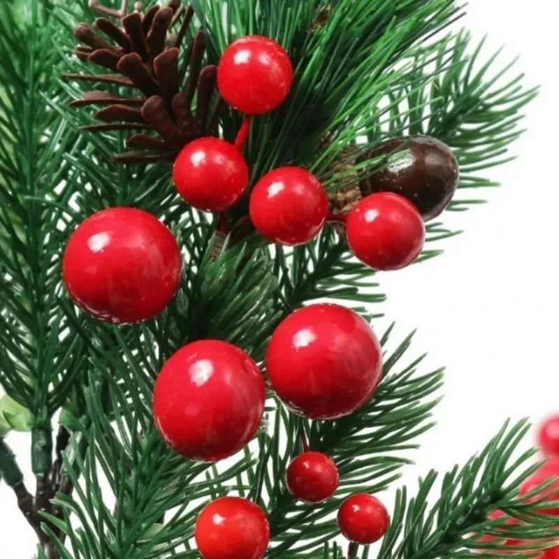 50/100Pcs Artificial Berry Christmas Ornaments – DIY Wreath Décor Christmas Ornaments Babs