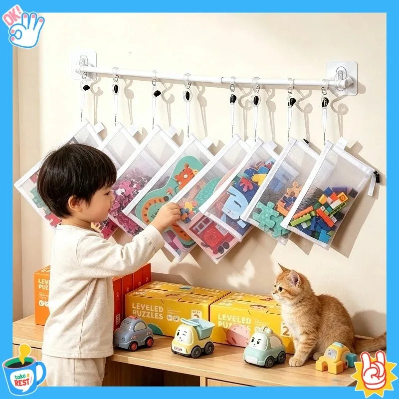 5-Pack Mesh Zipper Storage Bags – Kids Toys & Building Blocks Mesh Storage Bags Babs