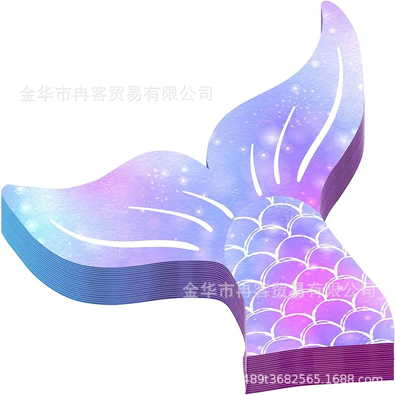 Seashell Paper Napkins – Mermaid Ocean Party Cocktail Décor Disposable Party Napkins Babs 16pcs Napkins