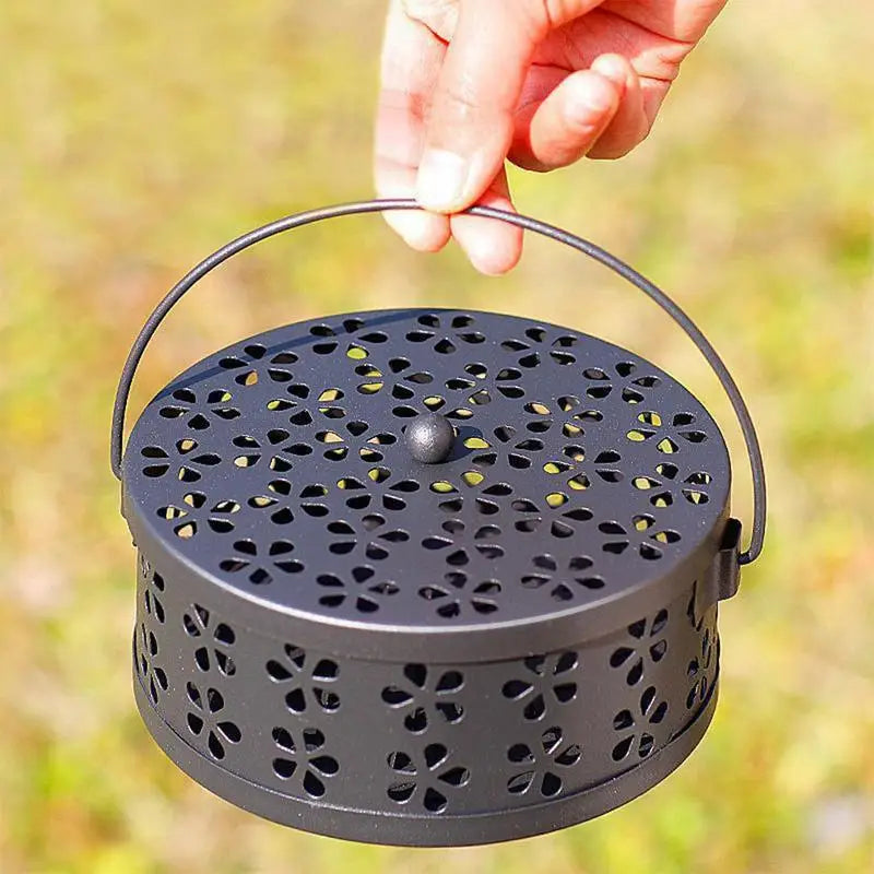 Metal Round Incense Holder & Mosquito Coil Rack | Heat Resistant Incense Coil Holder Babs