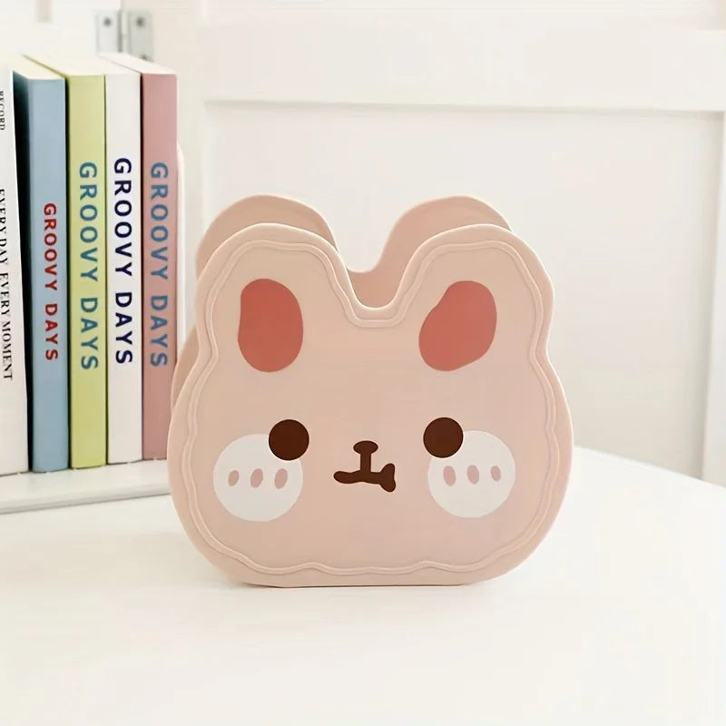 Cute Rabbit Desktop Storage Box – Cosmetics & Pen Holder Desktop Organizer Babs Pink