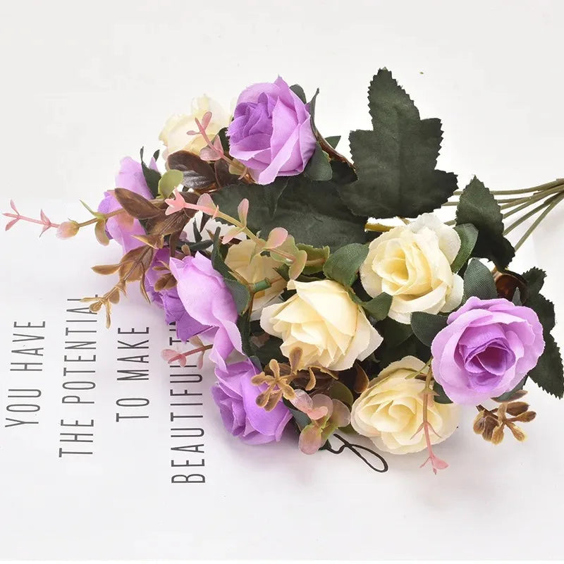 34cm Silk Rose Artificial Flower – Wedding & Home Decor Artificial Silk Flower Babs Light Purple 230CM