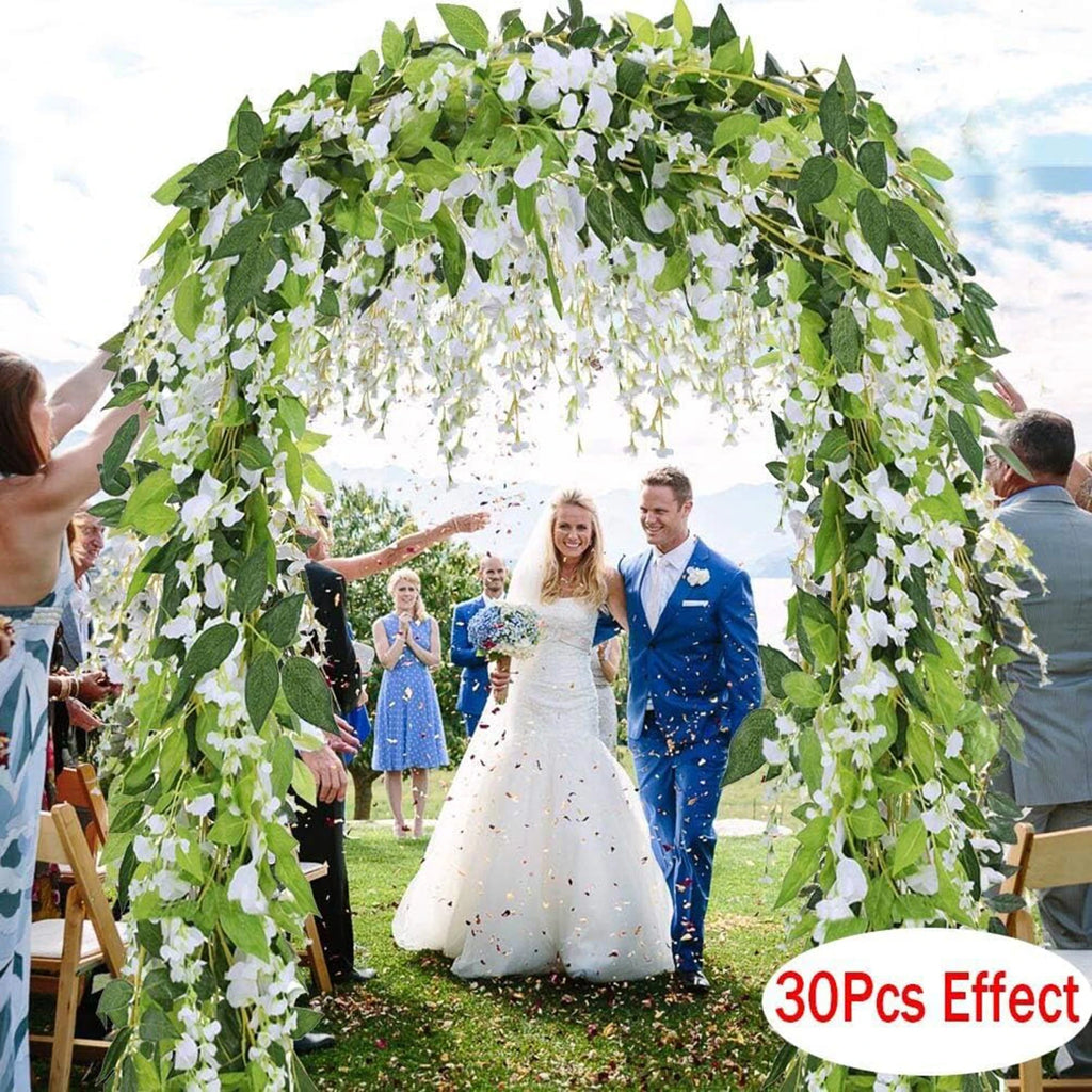 2M Artificial Hydrangea Leaf Vine for Wedding & Home Décor Artificial Leaf Vine Babs