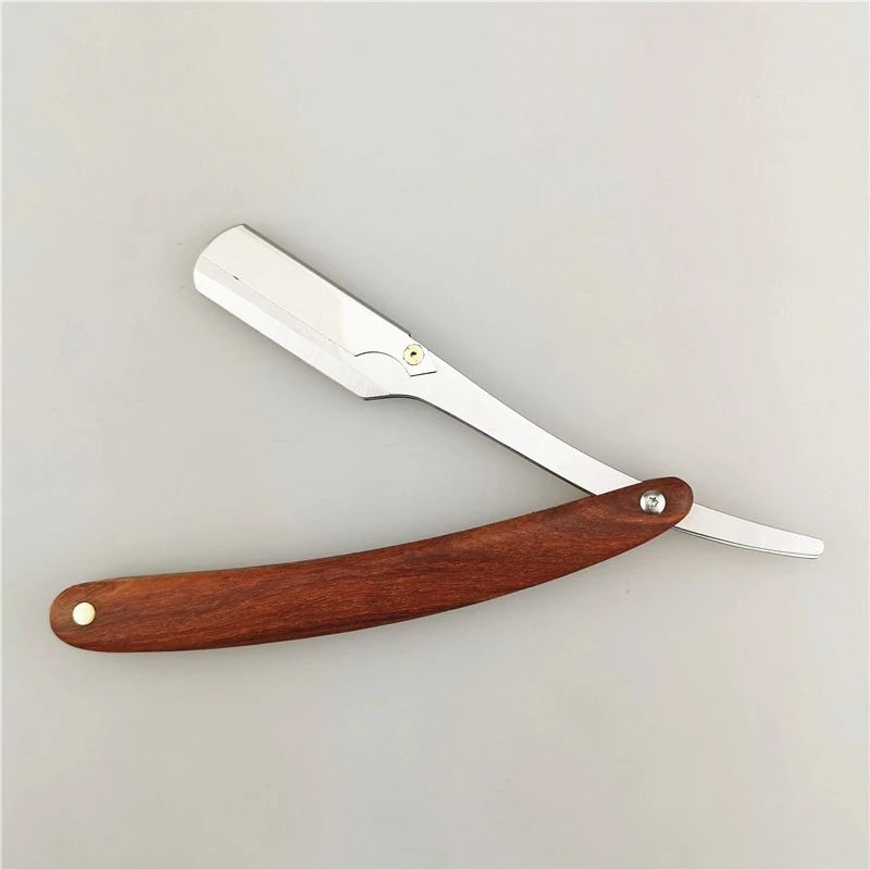 Handmade Wooden Handle Straight Razor – Double Edge Blade Straight Razor Babs
