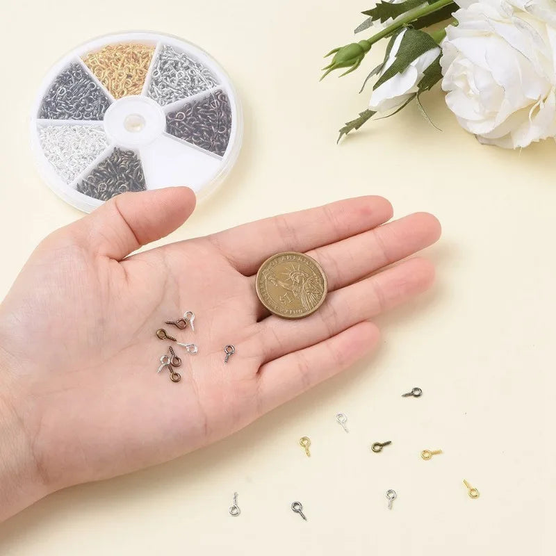 720pcs Eyelet Screw Nails – DIY Jewelry Pendant Accessories Jewelry Making Findings Babs