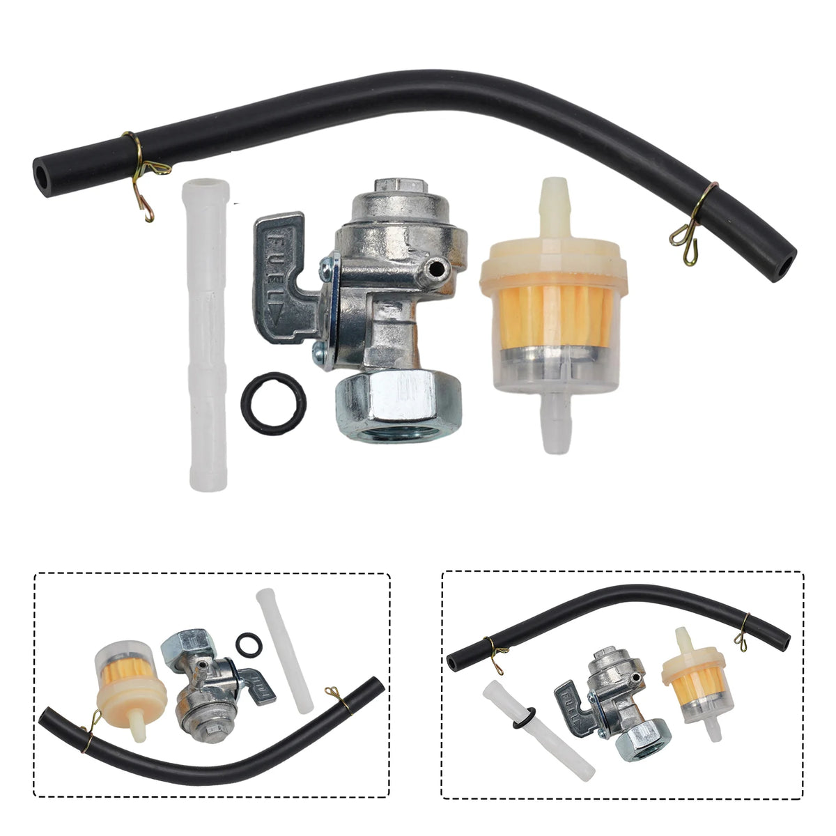 Generator Petcock Fuel Shut-Off Valve | 5.5–16HP, 163–211CC Generator Fuel Valve Babs