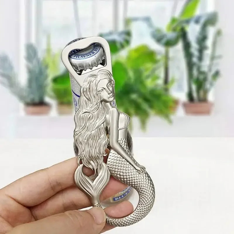Mermaid Magnetic Bottle Opener – Zinc Alloy Fridge Beer Opener Bottle Opener Babs
