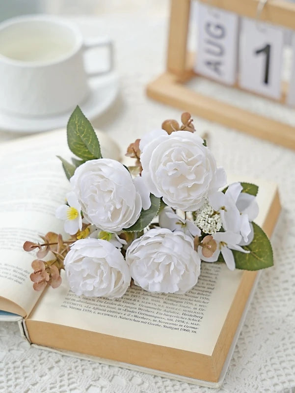 Silk Peony Artificial Flowers for Wedding & Home Decor Artificial Silk Flowers Babs color 2 1 pc